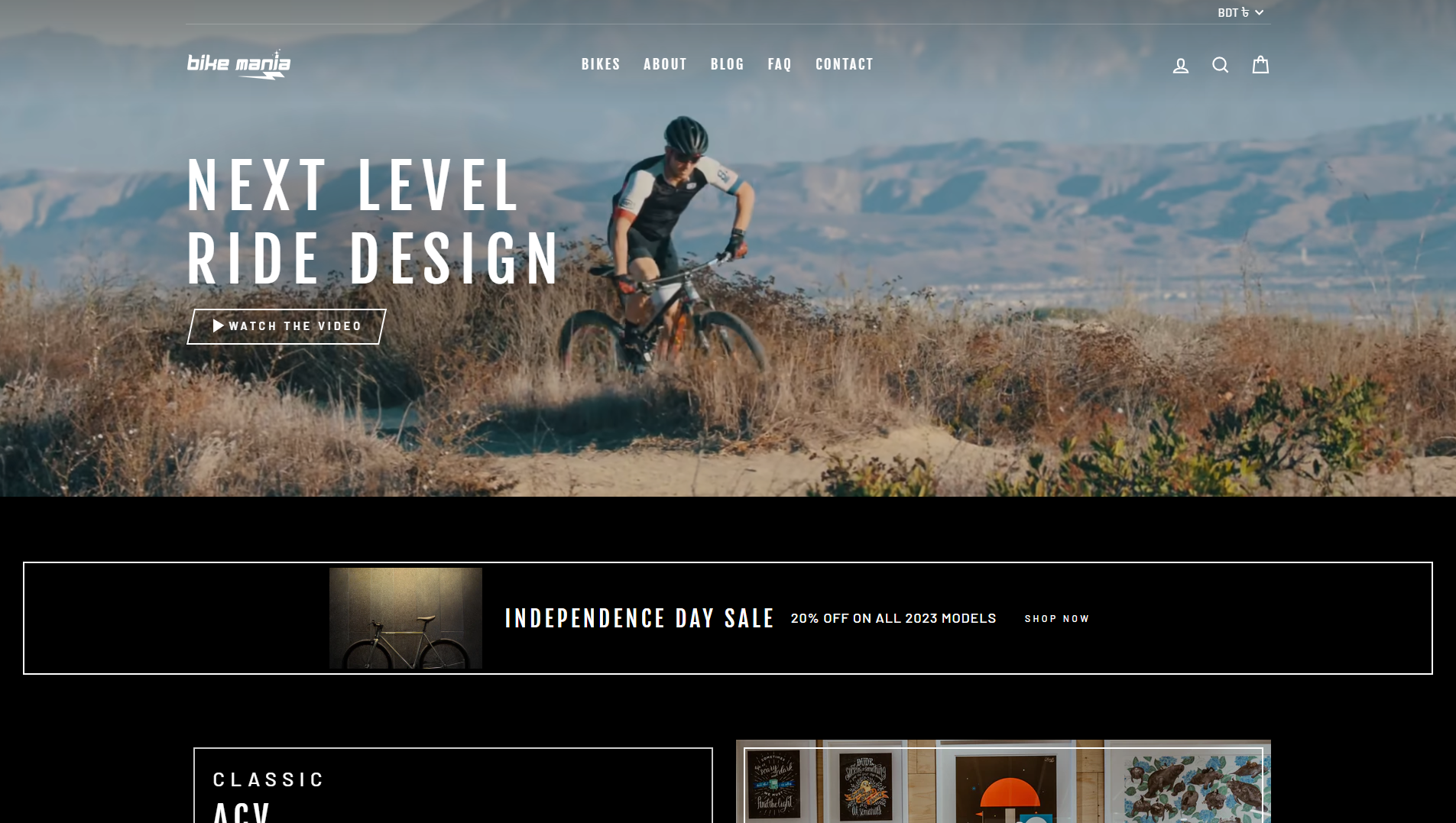 Shopify project - Bike Mania